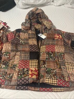 Polo by Ralph Lauren Multicolor Patchwork Puffer Jacket